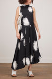 Proenza Schouler Dresses Feather Dot Printed Sleeveless Dress in Black/White Multi