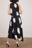 Proenza Schouler Dresses Feather Dot Printed Sleeveless Dress in Black/White Multi