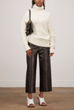 Proenza Schouler Sweaters Fuzzy Boucle Twisted Sweater in Ecru