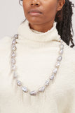 Proenza Schouler Sweaters Fuzzy Boucle Twisted Sweater in Ecru