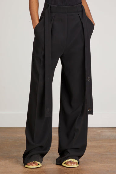 Proenza Schouler Pants Matte Viscose Crepe Pants in Black Proenza Schouler Matte Viscose Crepe Pants in Black