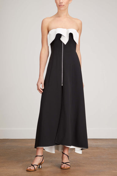 Proenza Schouler Dresses Matte Viscose Crepe Strapless Dress in Black
