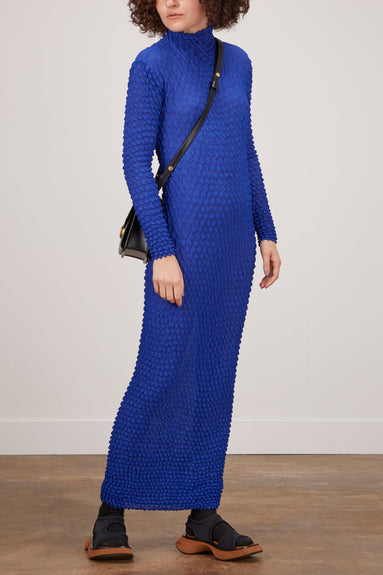 Proenza Schouler Dresses Shibori Turtleneck Dress in Cobalt