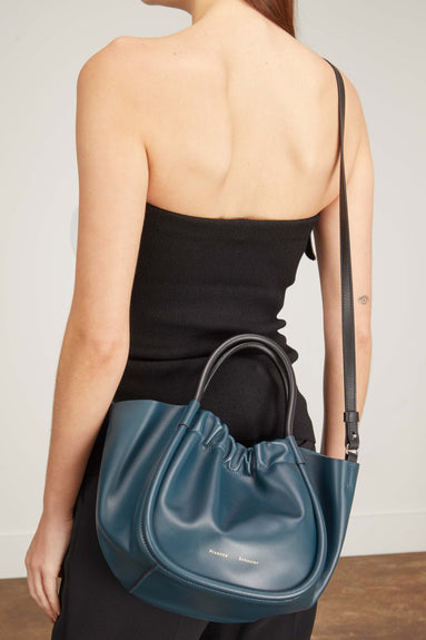 Proenza Schouler Cross Body Bags Small Ruched Crossbody Tote in Slate Proenza Schouler Small Ruched Crossbody Tote in Slate