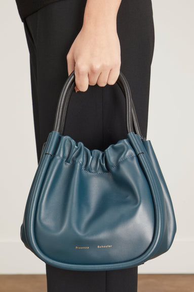 Proenza Schouler Cross Body Bags Small Ruched Crossbody Tote in Slate Proenza Schouler Small Ruched Crossbody Tote in Slate