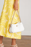 Proenza Schouler Handbags Shoulder Bags Small Woven Leather Chain Tobo Bag in Optic White Proenza Schouler Handbags Small Woven Leather Chain Tobo Bag in Optic White