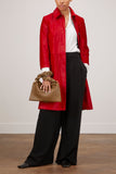 Proenza Schouler Coats Solid Haircalf Coat in Red