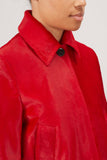 Proenza Schouler Coats Solid Haircalf Coat in Red