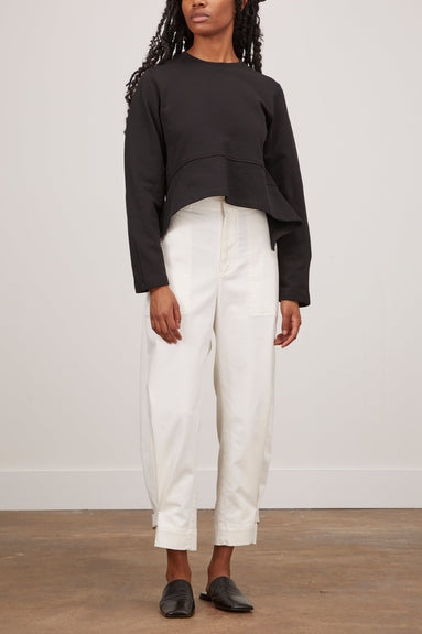 Proenza Schouler White Label Sweatshirts Asymmetric Sweatshirt in Black
