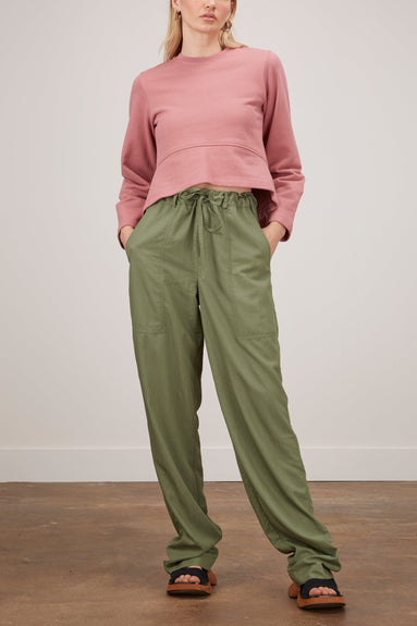 Proenza Schouler White Label Sweatshirts Asymmetric Sweatshirt in Dusty Pink