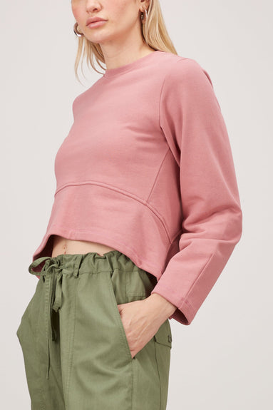 Proenza Schouler White Label Sweatshirts Asymmetric Sweatshirt in Dusty Pink