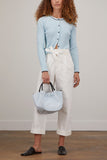 Proenza Schouler White Label Sweaters Boucle Cropped Cardigan Sky Blue/Black