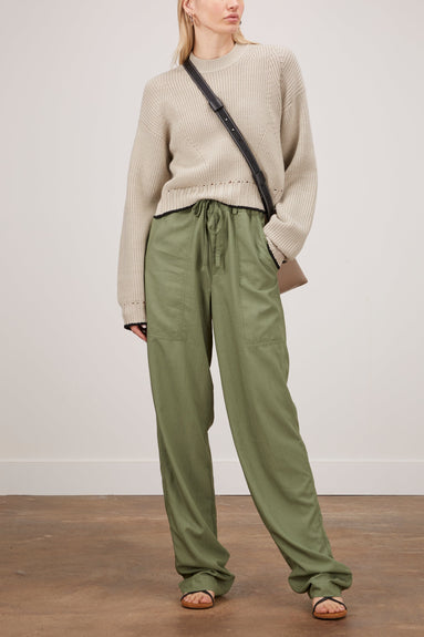 Proenza Schouler White Label Sweaters Cashfeel Cutout Sweater in Chalk/Black