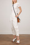 Proenza Schouler White Label Tops Jersey T-Shirt in Off White