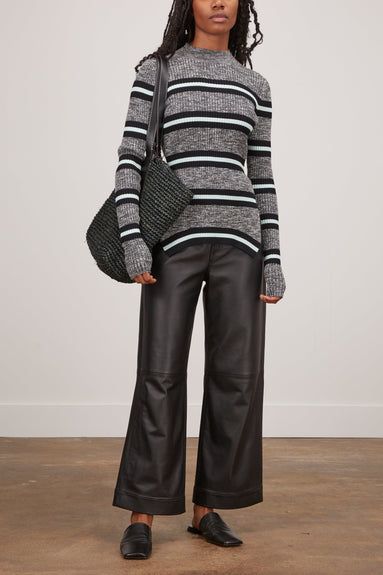 Proenza Schouler White Label Pants Leather Culottes in Black