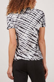 Proenza Schouler White Label Tops Tie Dye T-Shirt in Black/White