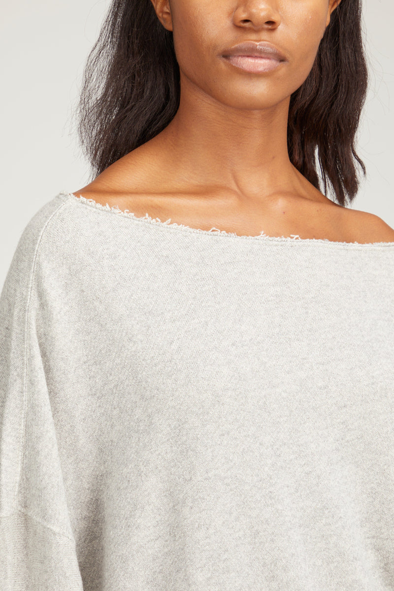 R13 Off Shoulder Patti Sweatshirt in Heather Grey – Hampden Clothing