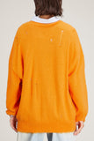 R13 Sweaters Shaggy Oversized Sweater in Orange R13 Shaggy Oversized Sweater in Orange