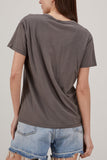 R13 Tops Shit Happens Boy Tee in Faded Black