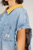 R13 Jackets Sleeveless Chore Jacket in Jackson Blue R13 Sleeveless Chore Jacket in Jackson Blue