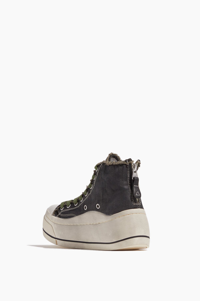 R13 Denim Collection Sneakers Kurt High Top - Black