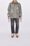 R13 Clothing Vintage Arctic Quilt Lined Jacket in Mossy Oak