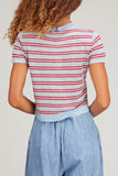 Rachel Comey Tops Nine Tee Top in Light Blue Multi