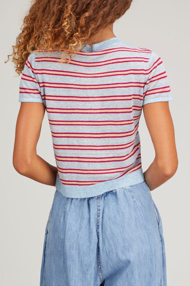 Rachel Comey Tops Nine Tee Top in Light Blue Multi