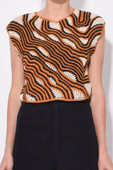 Rachel Comey Clothing Urchin Top in Tiger Multi