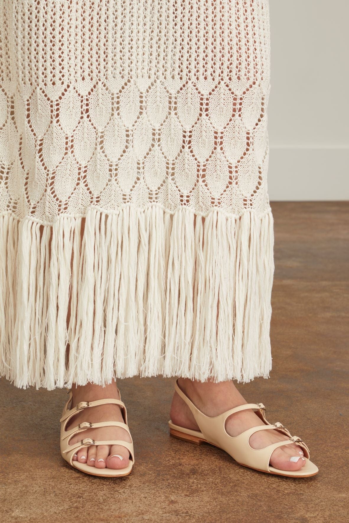 Rachel Comey Strappy Flat Sandals Keene Sandal in Cream Rachel Comey Keene Sandal in Cream
