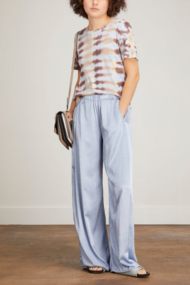 Raquel Allegra Tops Boy Tee in Grey Hills Forms Tie Dye