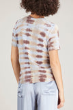 Raquel Allegra Tops Boy Tee in Grey Hills Forms Tie Dye