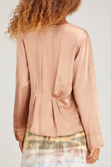 Raquel Allegra Tops Daybreak Blouse in Adobe