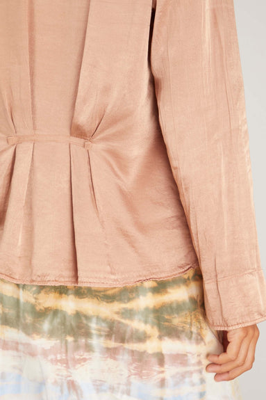 Raquel Allegra Tops Daybreak Blouse in Adobe