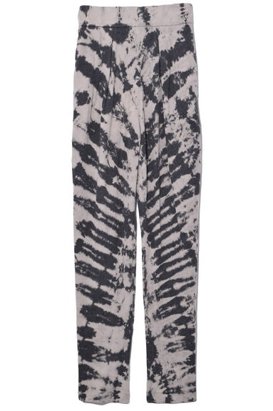 Raquel Allegra Clothing Easy Pant in Charcoal Tie Dye
