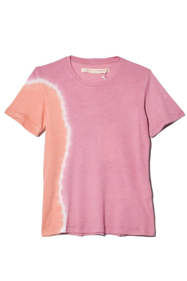 Raquel Allegra Tops Signature Jersey Slim Tee in Pink Sunrise Tie Dye Raquel Allegra Signature Jersey Slim Tee in Pink Sunrise Tie Dye
