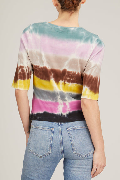 Raquel Allegra Tops Cindy Top in Bright Tie Dye