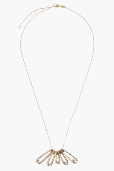 Reverie Estate Jewelry Necklaces Necklace with 5 Geometric Pendants in 14k Gold Reverie Estate Jewelry Necklace with 5 Geometric Pendants in 14k Gold