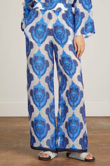 Rianna & Nina Pants Melina Fil Coupe Pant in Oceanos White
