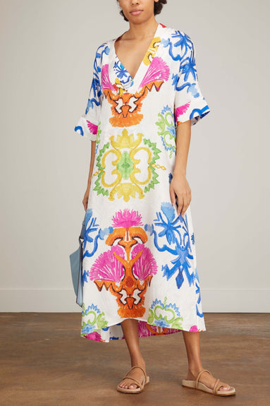 Rianna & Nina Dresses Silk Dress in Manitari White