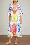 Rianna & Nina Dresses Silk Dress in Manitari White