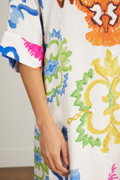 Rianna & Nina Dresses Silk Dress in Manitari White
