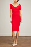 Roland Mouret Dresses Knit Bust Detail Midi Dress in Red Roland Mouret Knit Bust Detail Midi Dress in Red
