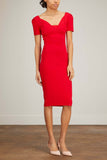 Roland Mouret Dresses Knit Bust Detail Midi Dress in Red Roland Mouret Knit Bust Detail Midi Dress in Red