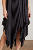 Rosetta Getty Dresses Pleated Shirt Dress in Black