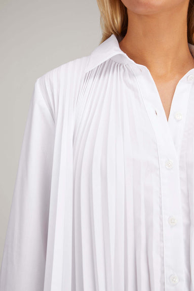 Rosetta Getty Tops Pleated Shirt in White