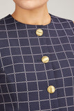 Rosetta Getty Tops Sleeveless Button Front Top in Navy/White