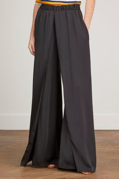 Rosetta Getty Pants Split Front Pant in Black Rosetta Getty Split Front Pant in Black