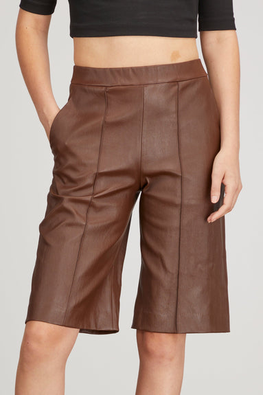 Rosetta Getty Shorts Straight Leg Short in Mahogany