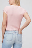 Sablyn Tops Yael Ribbed Top in Peony